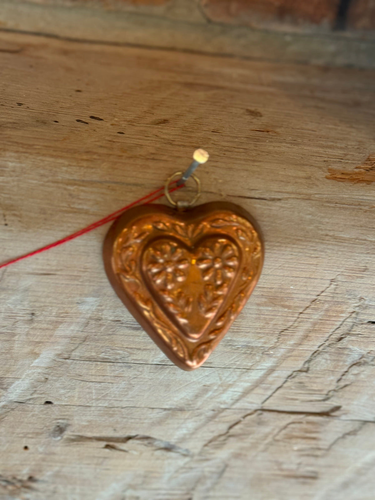 Vintage Copper Heart Mold