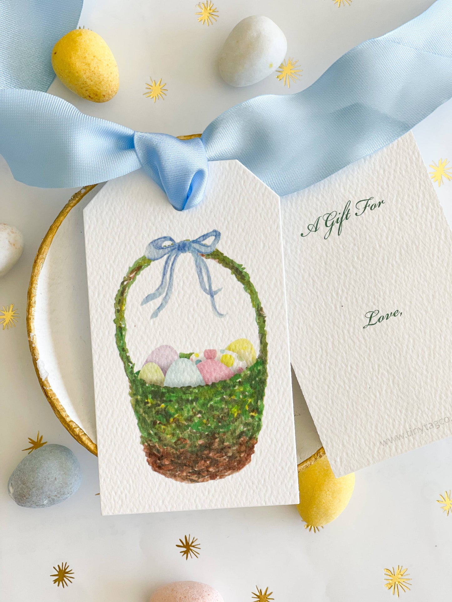 Easter Egg Basket Gift Tag (pack of 12)