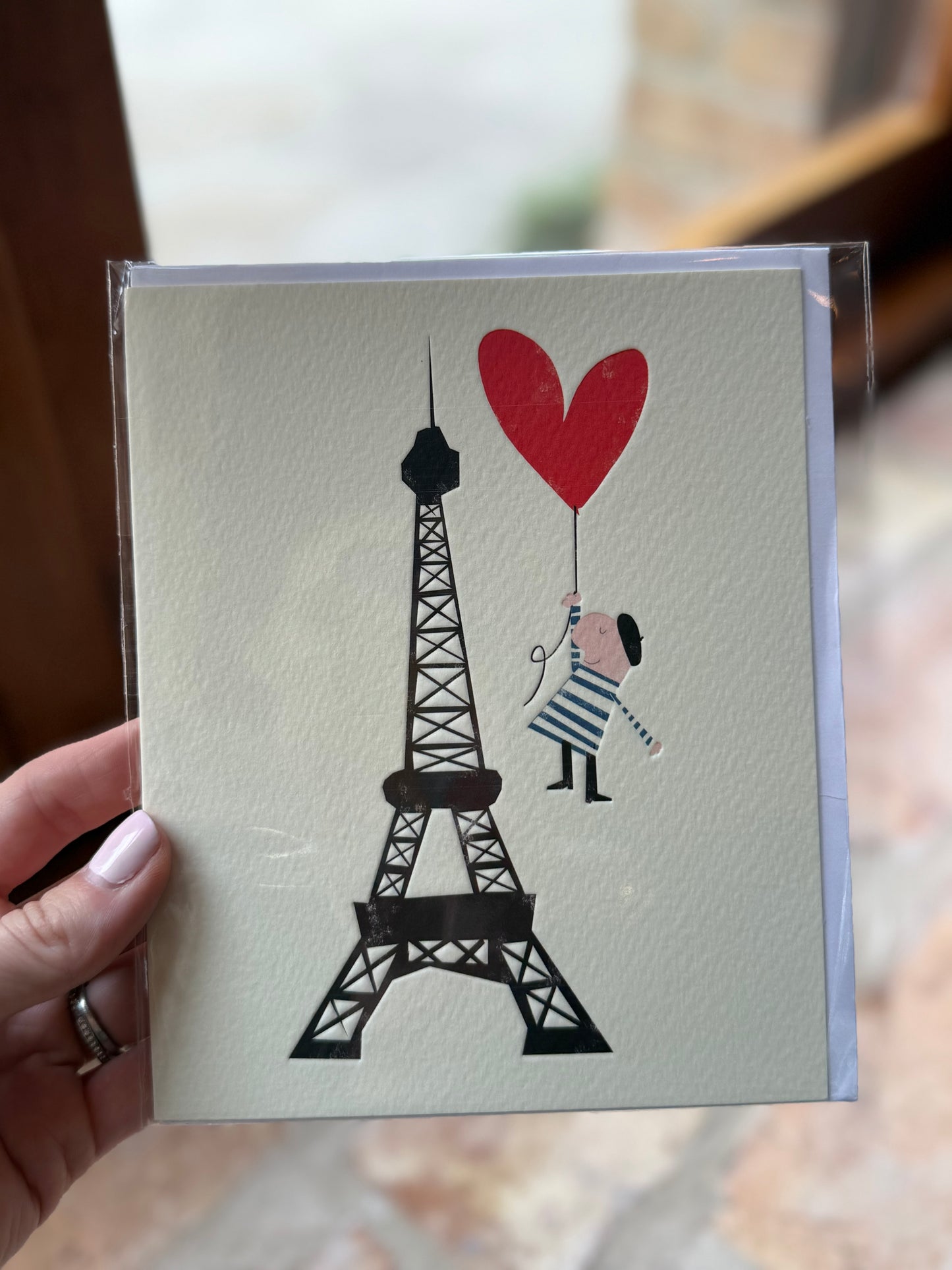 Eiffel Tower Blank Greeting Card