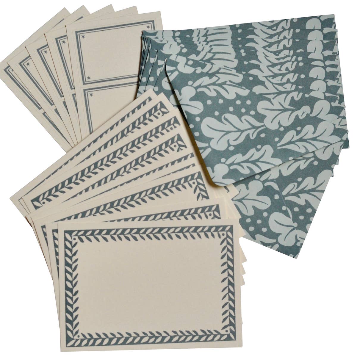 Set of Notecards and Envelopes Quercus Duck Egg
