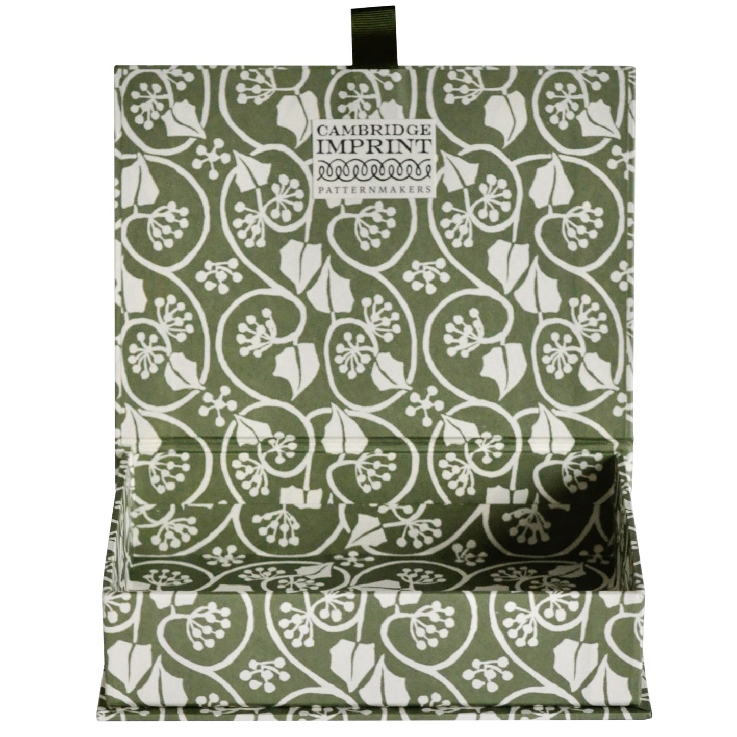 Postcard Box Small Ivy Stripe Sage Green