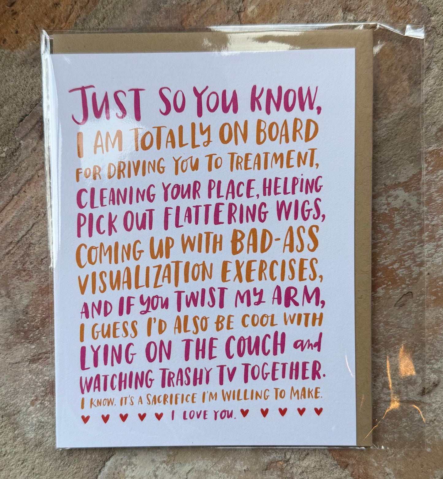 Driving to Treatment Greeting Card