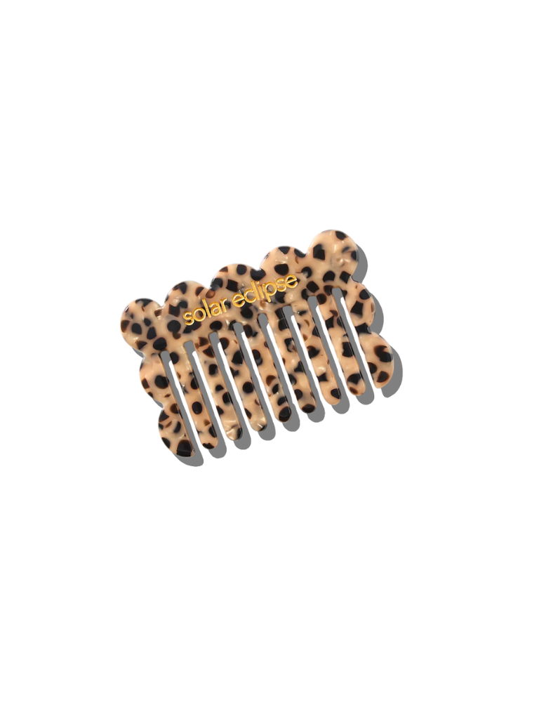 Purse Scalloped Small Acetate Hair Comb