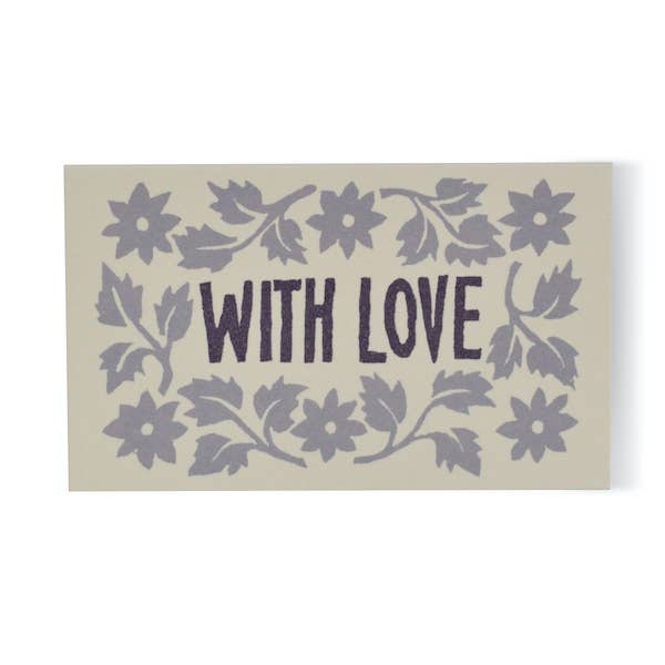 Pack of Leaves and Stars Gift Cards Lavender