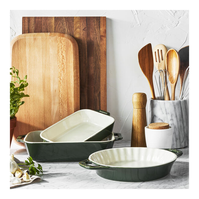 Staub Ceramic Gratin Dish (10.5" x 7.5")