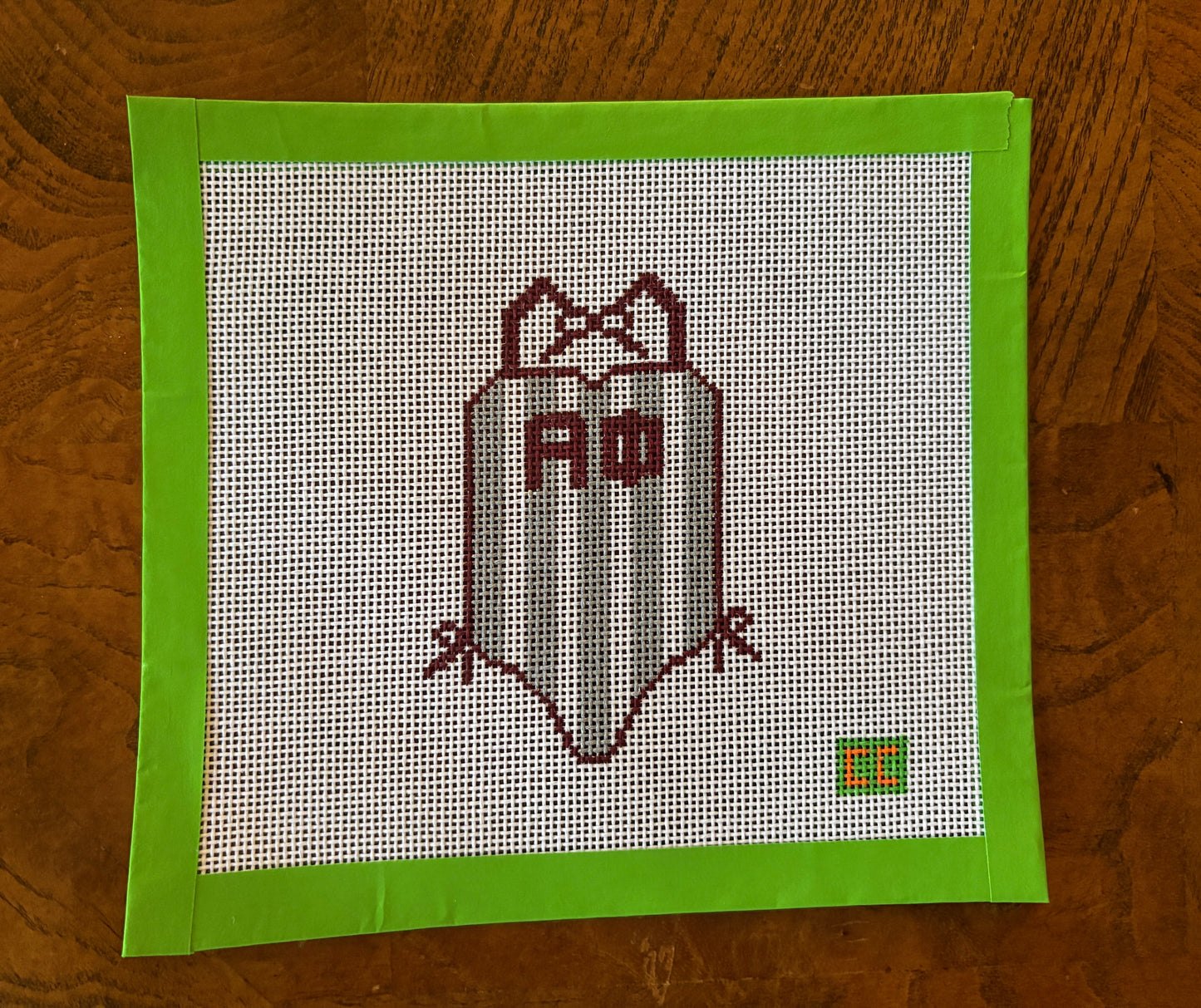 Alpha Phi Spring Break Swimsuit Needlepoint Canvas
