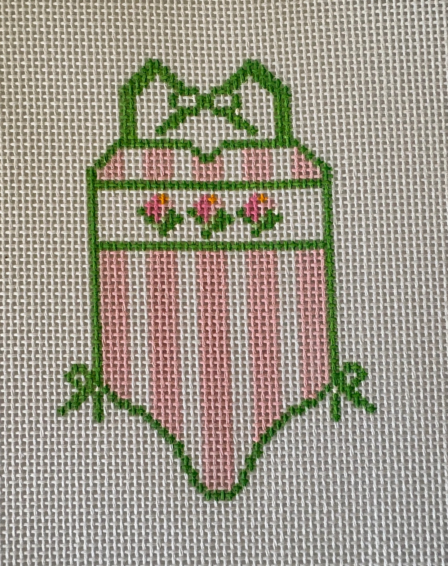 Baby Girl Swimsuit Needlepoint Canvas