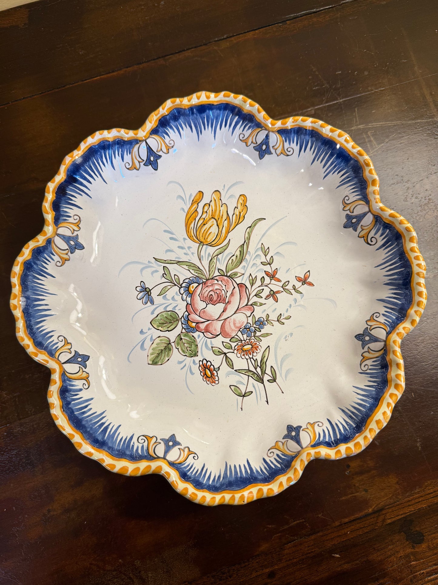 Vintage Emile Georges Floral Wall Plate