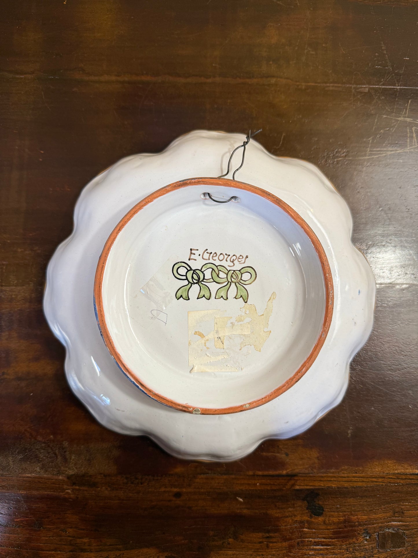 Vintage Emile Georges Floral Wall Plate