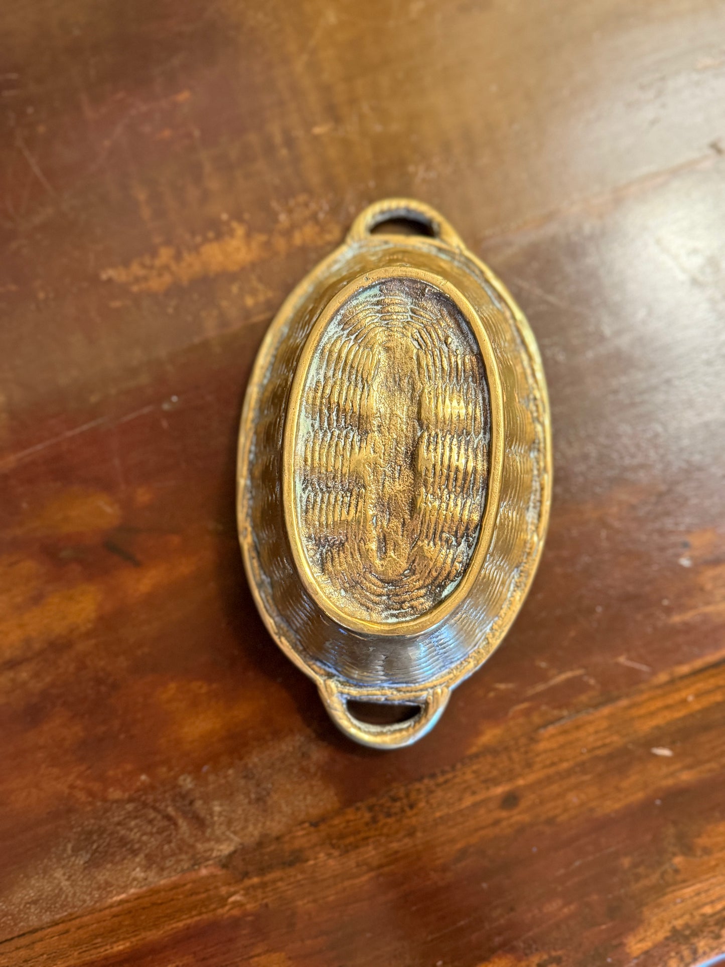 Vintage Brass Basket