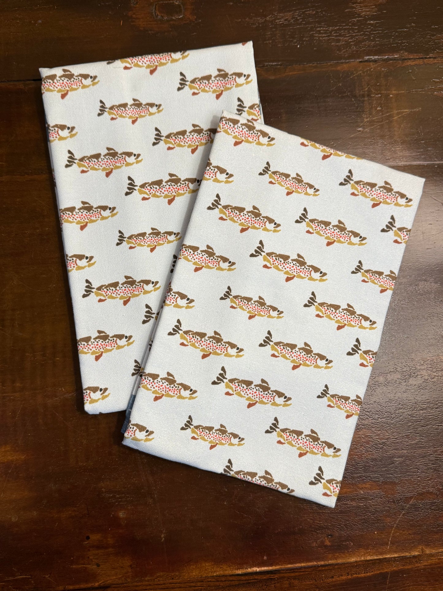 Cotton Hand Towels - Trout
