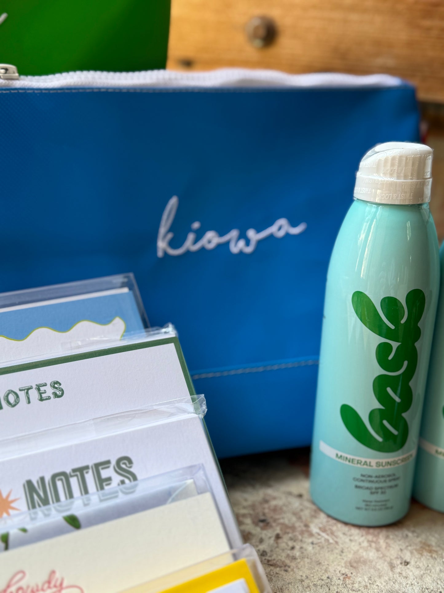 "Kiowa" | Big Sur Splash Zippered Pouch