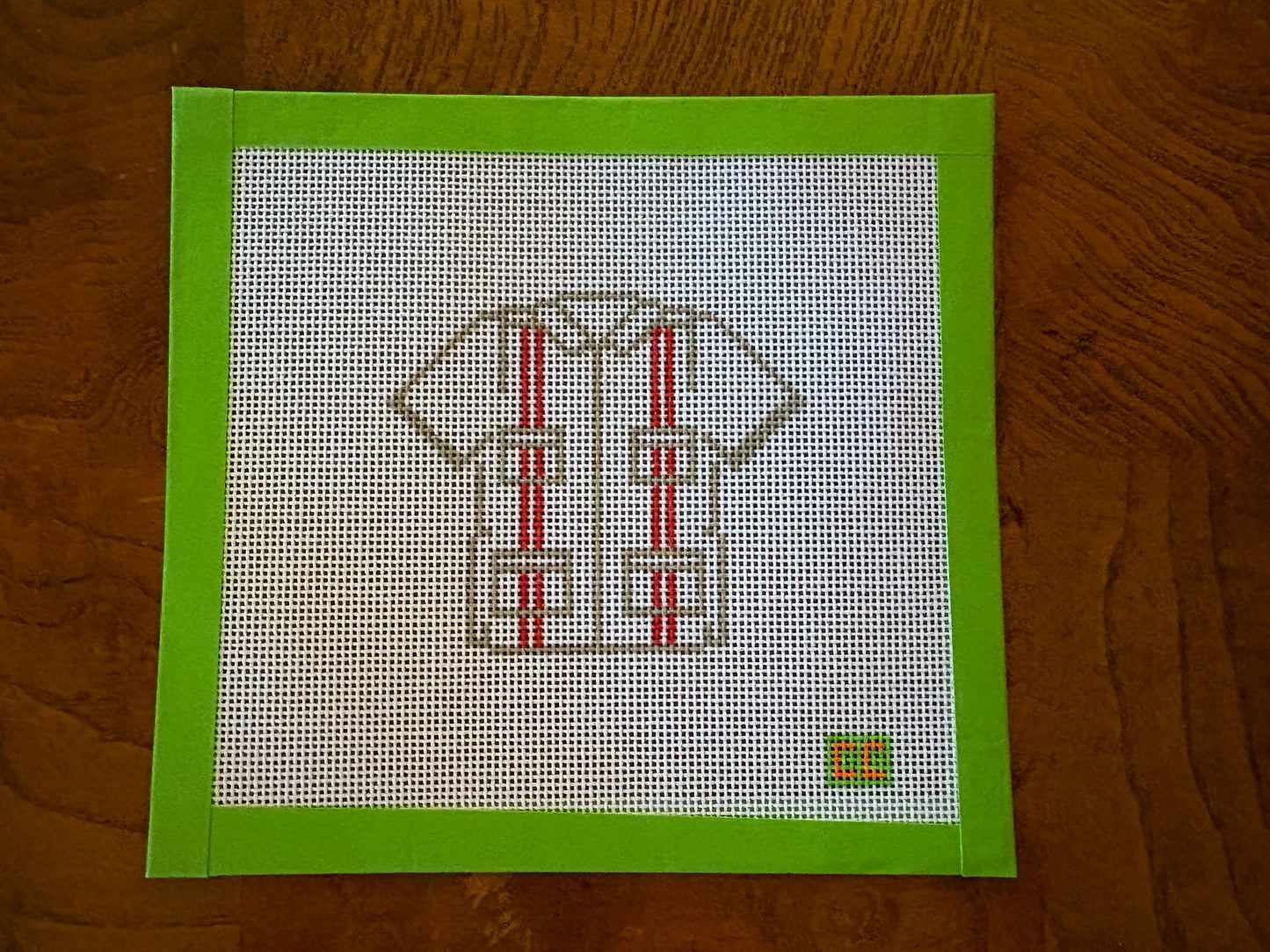 Sooner Game Day Guayabera Needlepoint Canvas