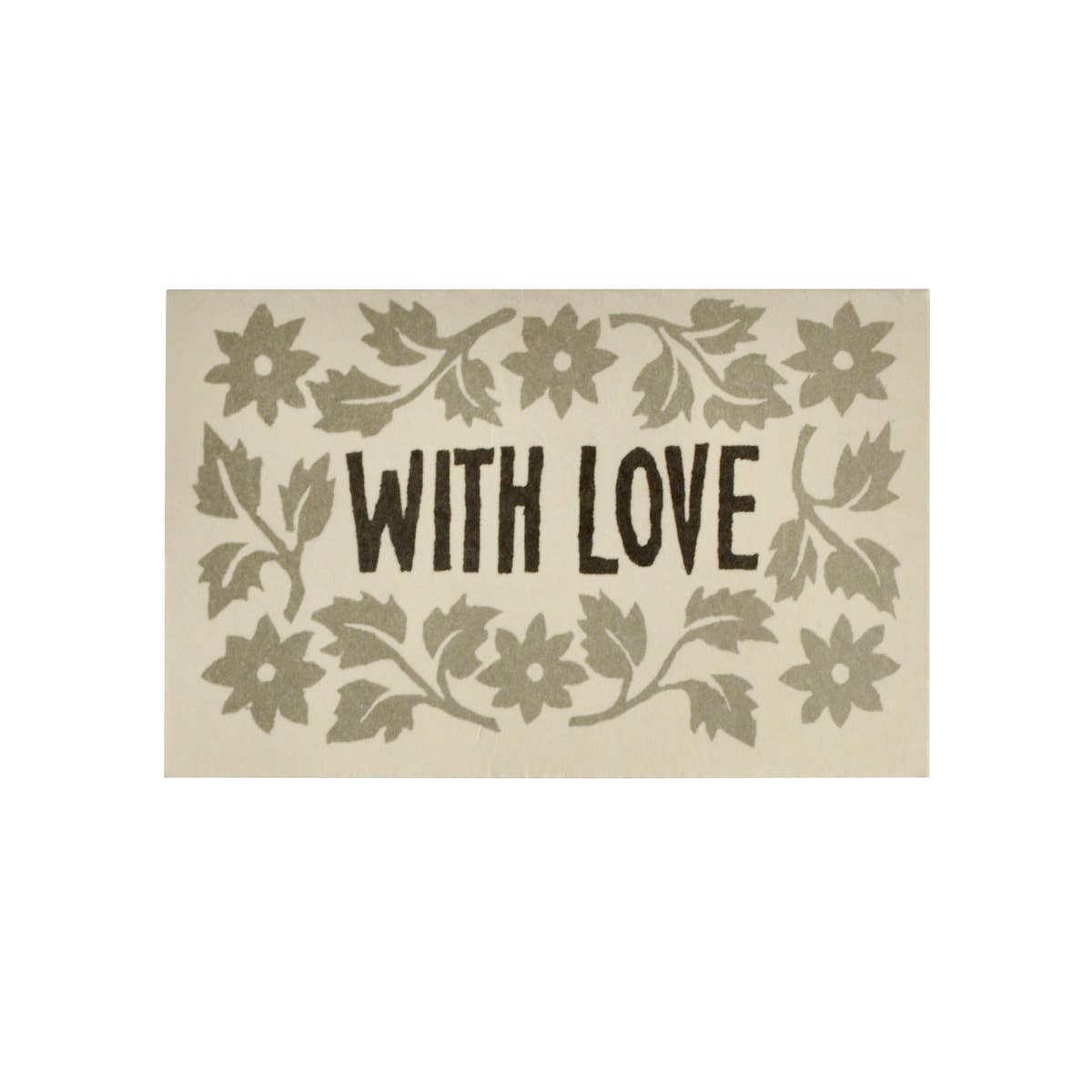 Pack of Leaves and Stars Gift Cards Black And Grey