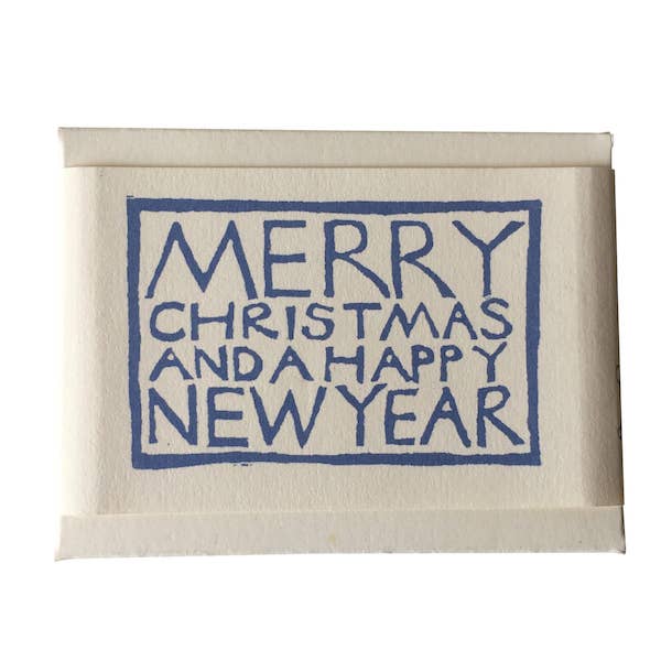 Set of Simple Christmas Gift Tags Blues