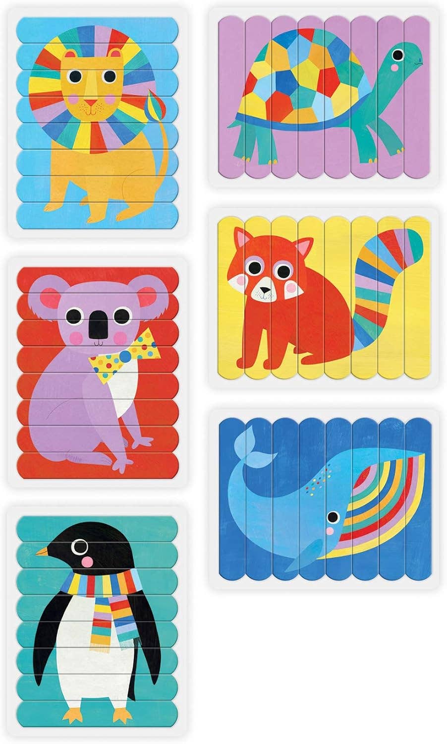 Animals of the World Puzzle Sticks