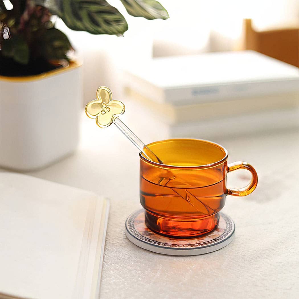 "Sakura" Elegant Butterfly Glass Stirrer