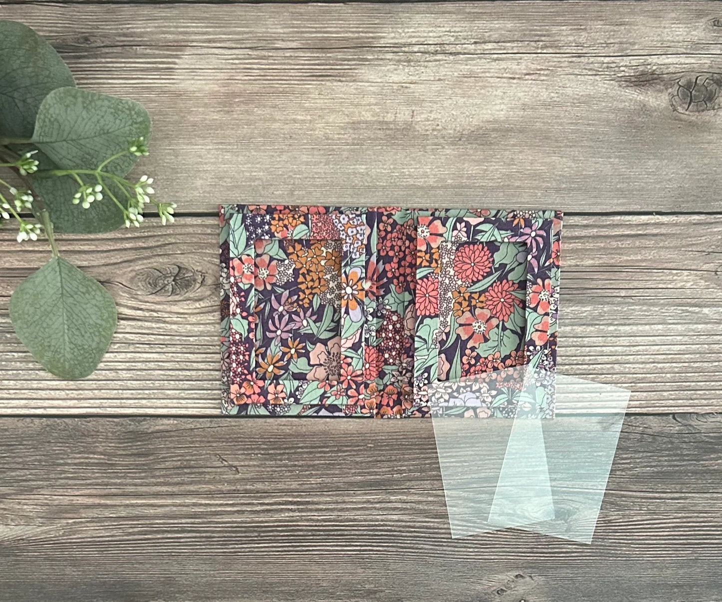 Handmade mini photo frame with Liberty of London fabric