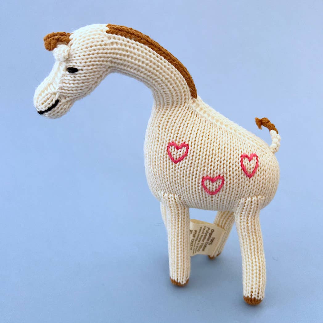 Valentine's Day Giraffe Baby Rattle