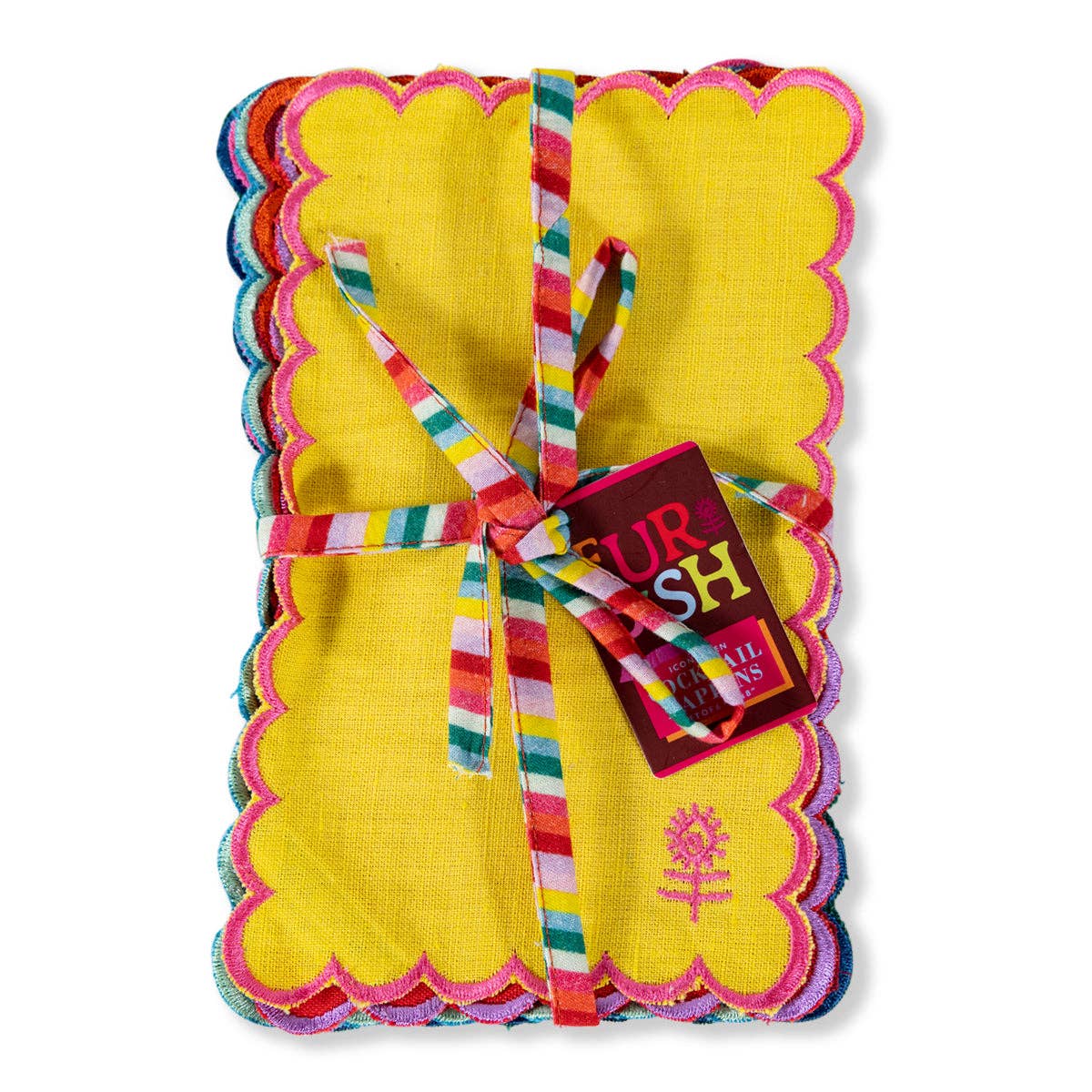 Icon Linen Cocktail Napkins S/6