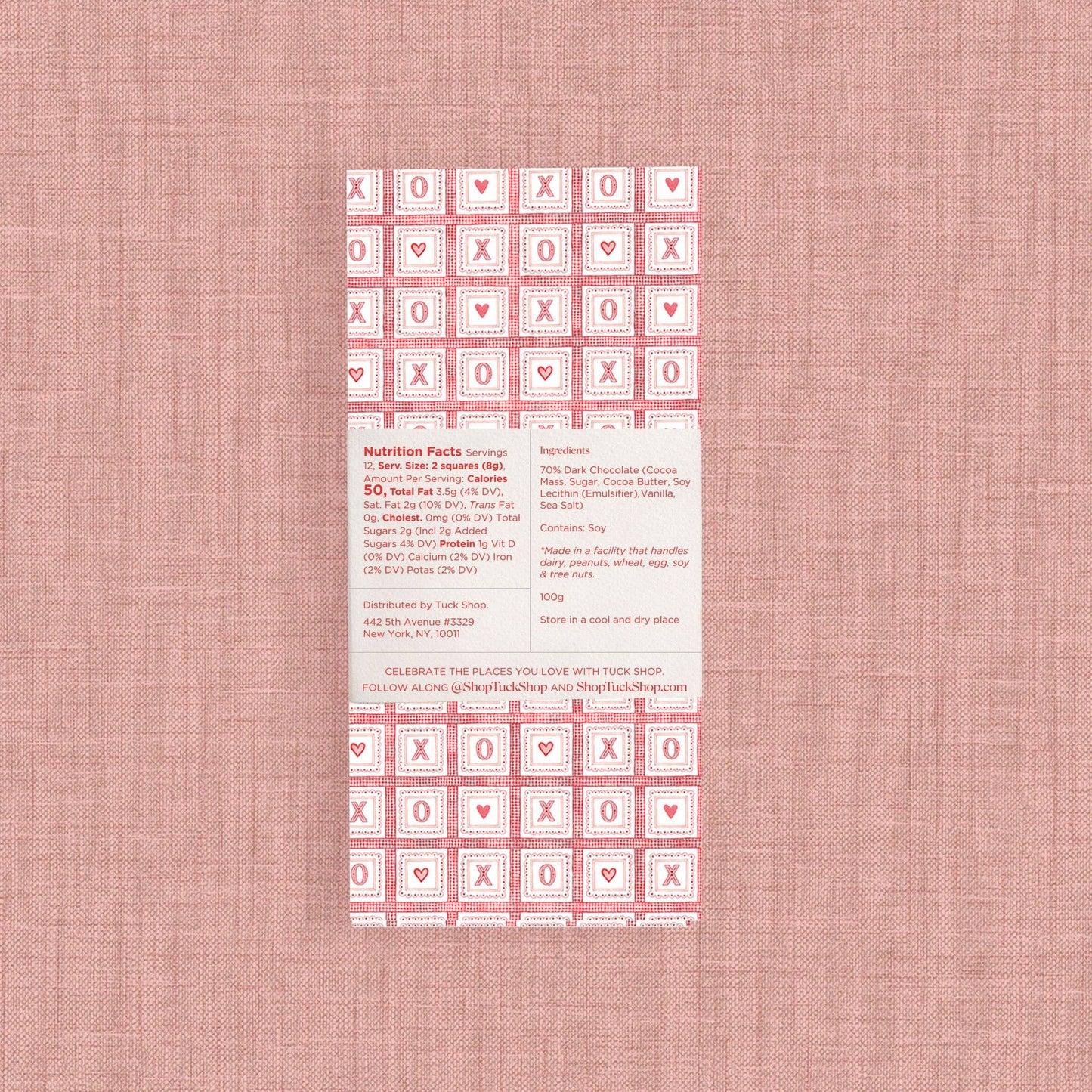 Valentine's 70% Dark Chocolate with Touch of Sea Salt