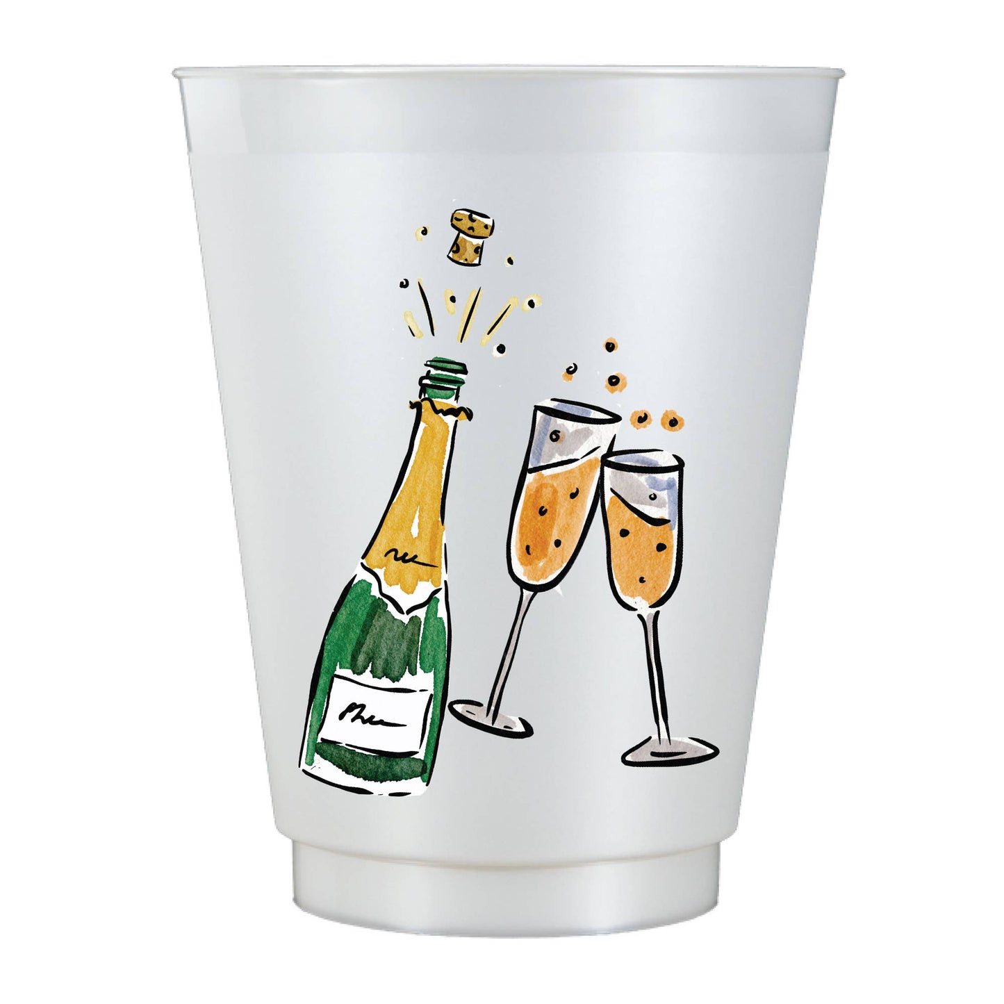 Pop The Champagne New Years Pearlescent White- New Years