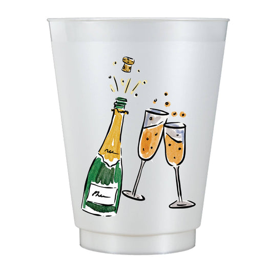 Pop The Champagne New Years Pearlescent White- New Years