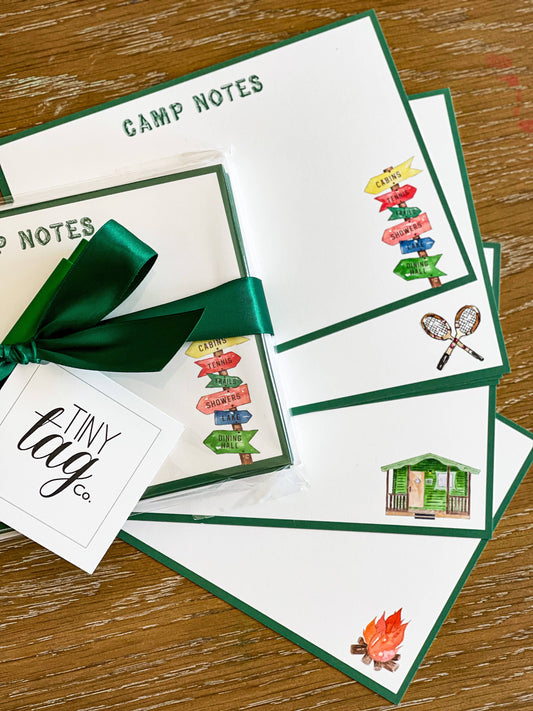 Camp Note Notecards