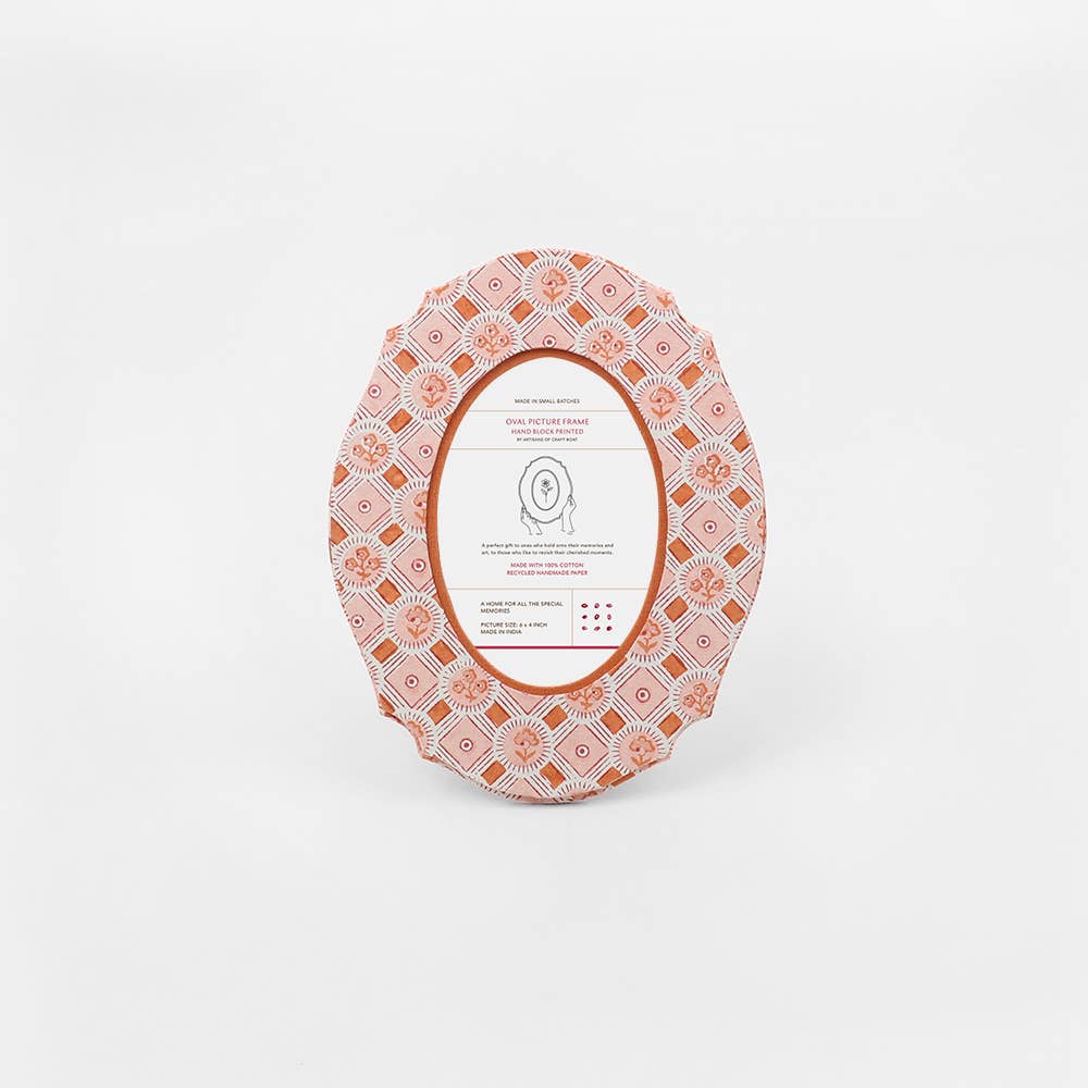 Oval Tabletop Picture Frame - Spring Bloom