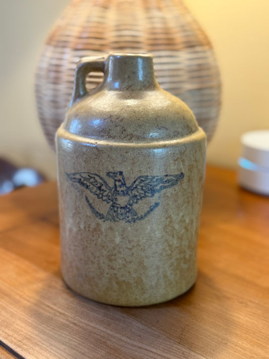 Antique Patriotic Stoneware Jug