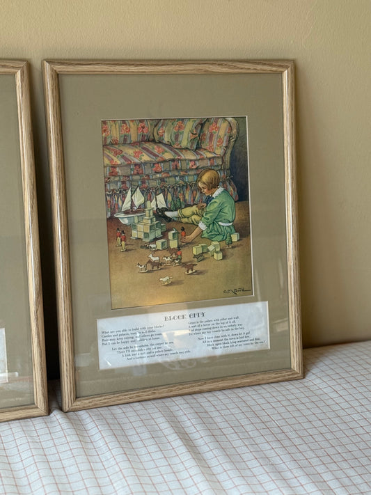 Framed Artwork titled “Block City”