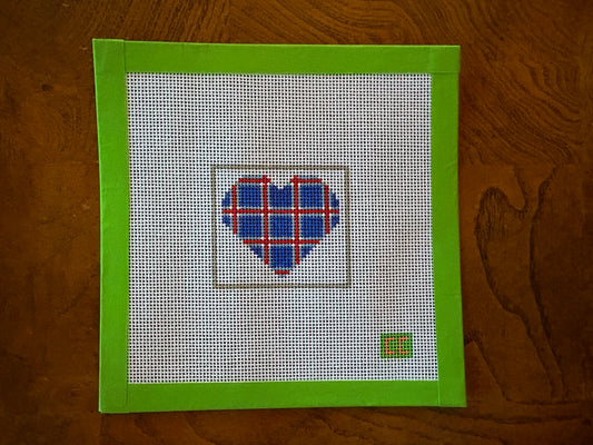 Viking Petite Heart Needlepoint Canvas