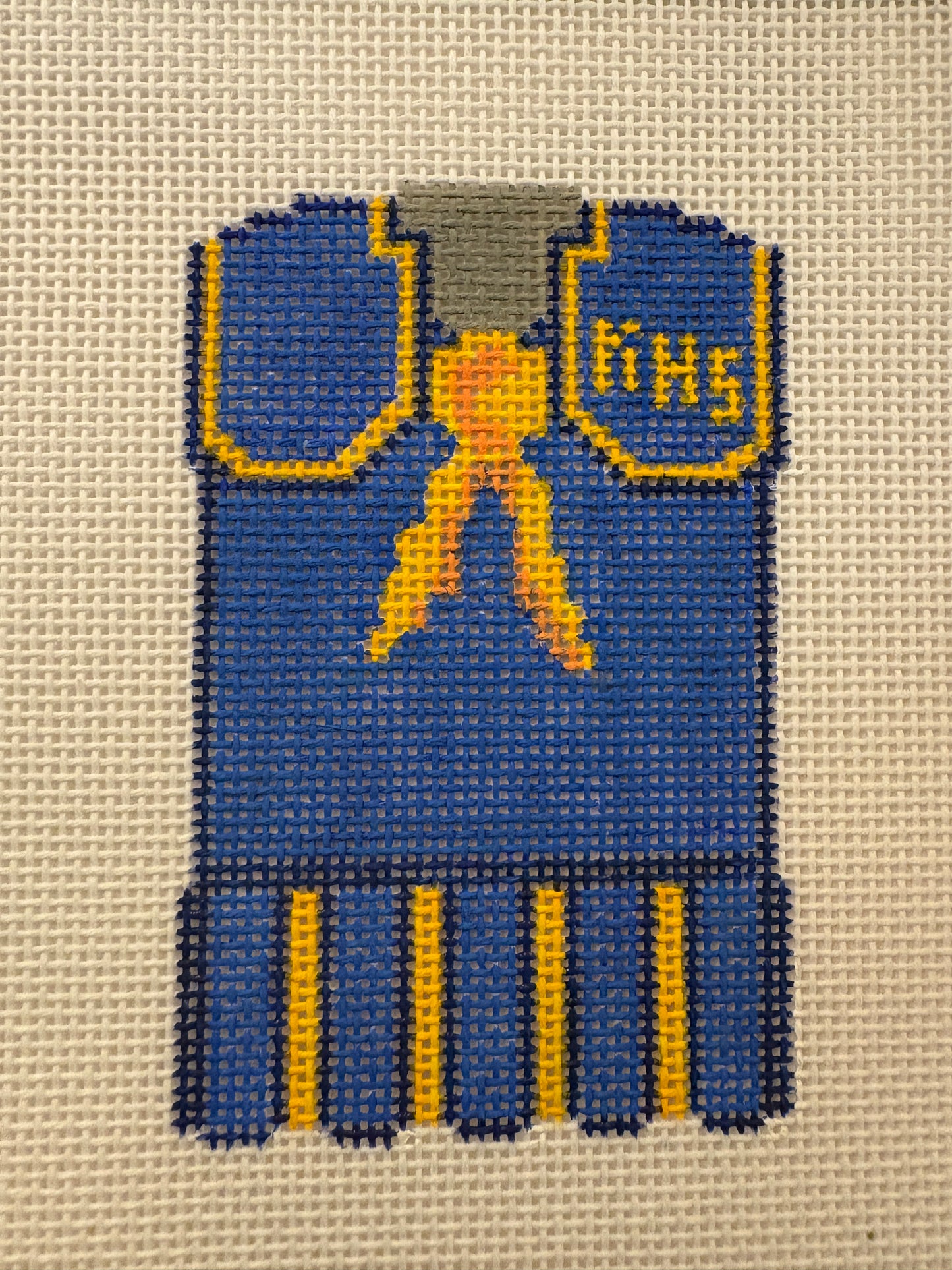 Kelly High Cheer Dress Needlepoint Canvas