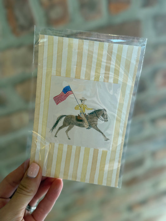 Cowboy Collection - Watercolor Art (Yellow)