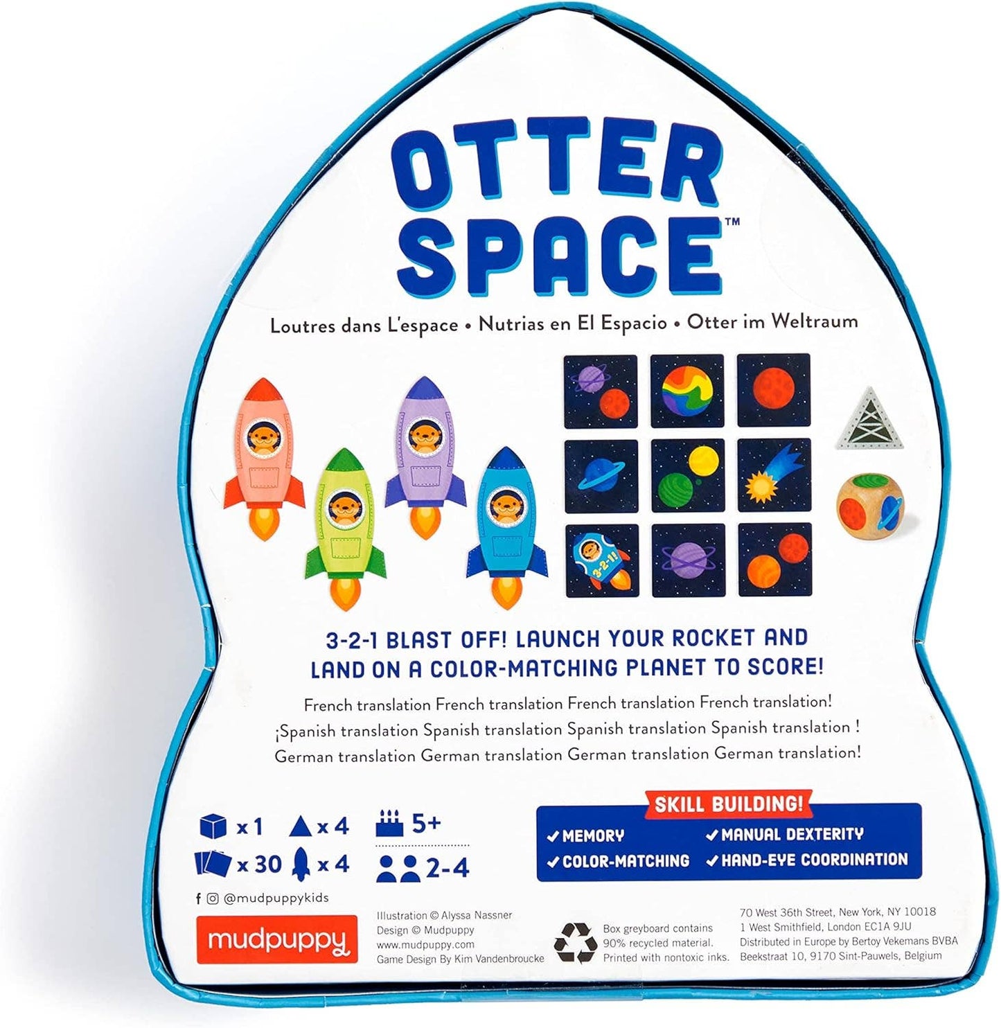 Otter Space Shaped Box Game