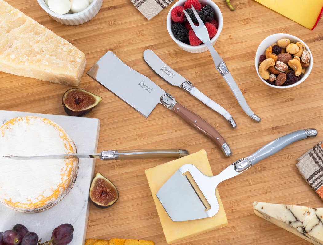 Laguiole 5-Piece Cheese Knife & Slicer Set Mixed Metals