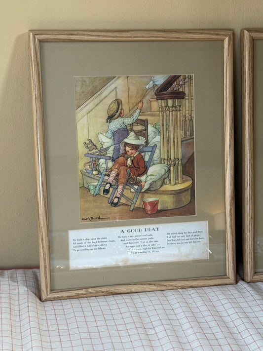 Framed Artwork titled “A Good Play”