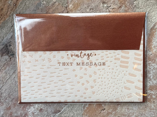 Vintage Text Message Greeting Card