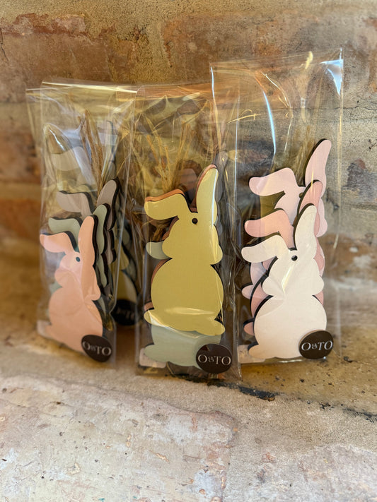 Wooden Bunny Tag - Vertical