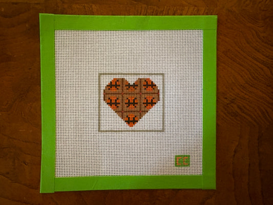 Little Dribblers Petite Heart Needlepoint Canvas