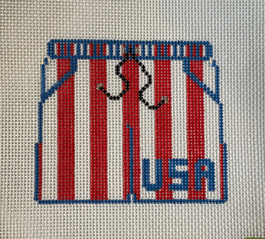 USA Boy Swimsuit Needlepoint Canvas