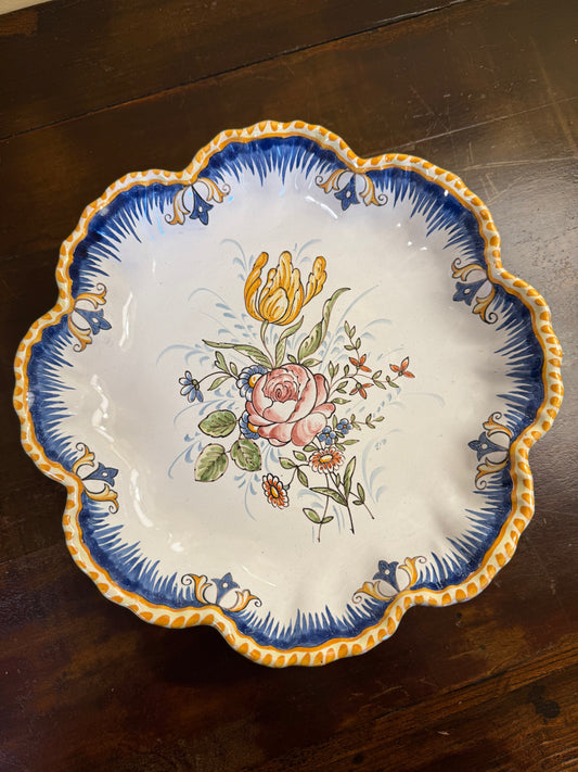 Vintage Emile Georges Floral Wall Plate