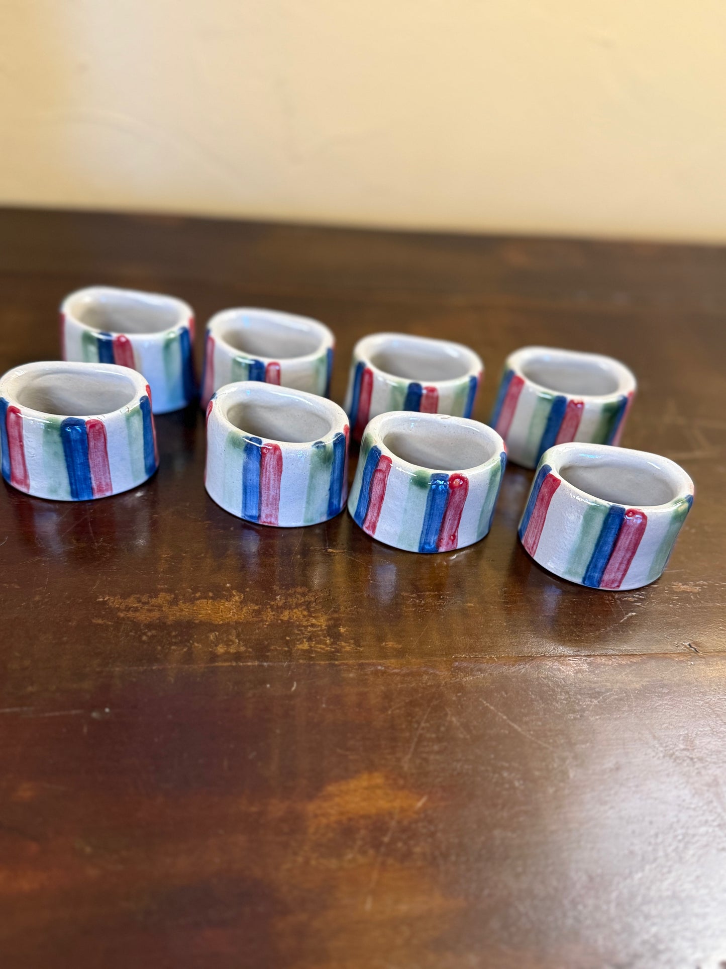 Stoneware Napkin Rings