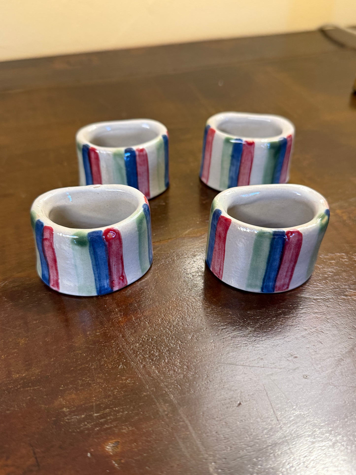 Stoneware Napkin Rings