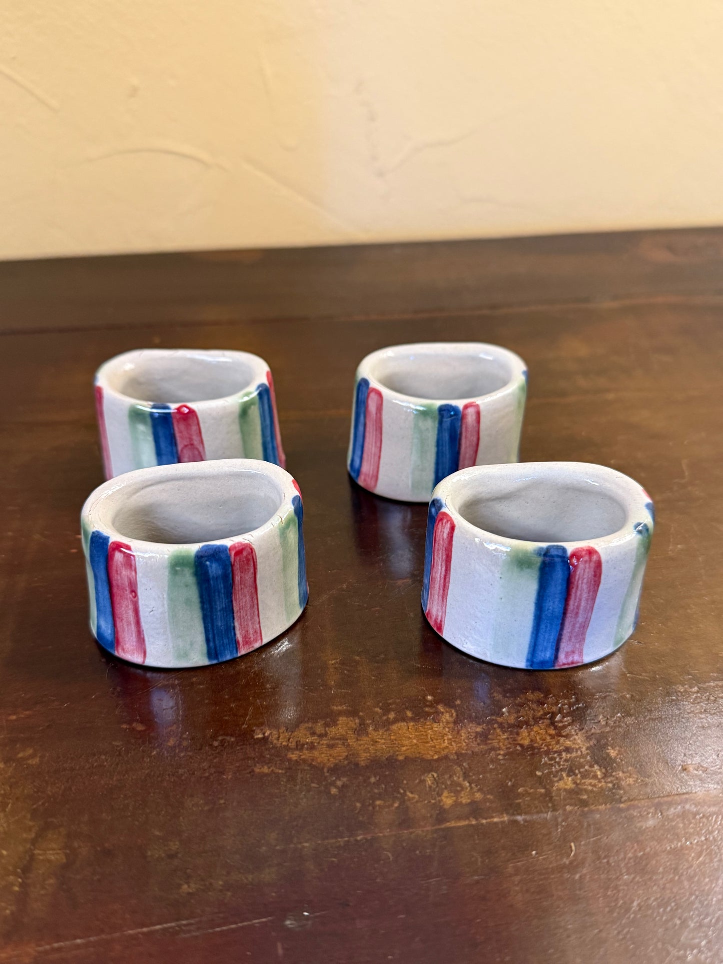 Stoneware Napkin Rings