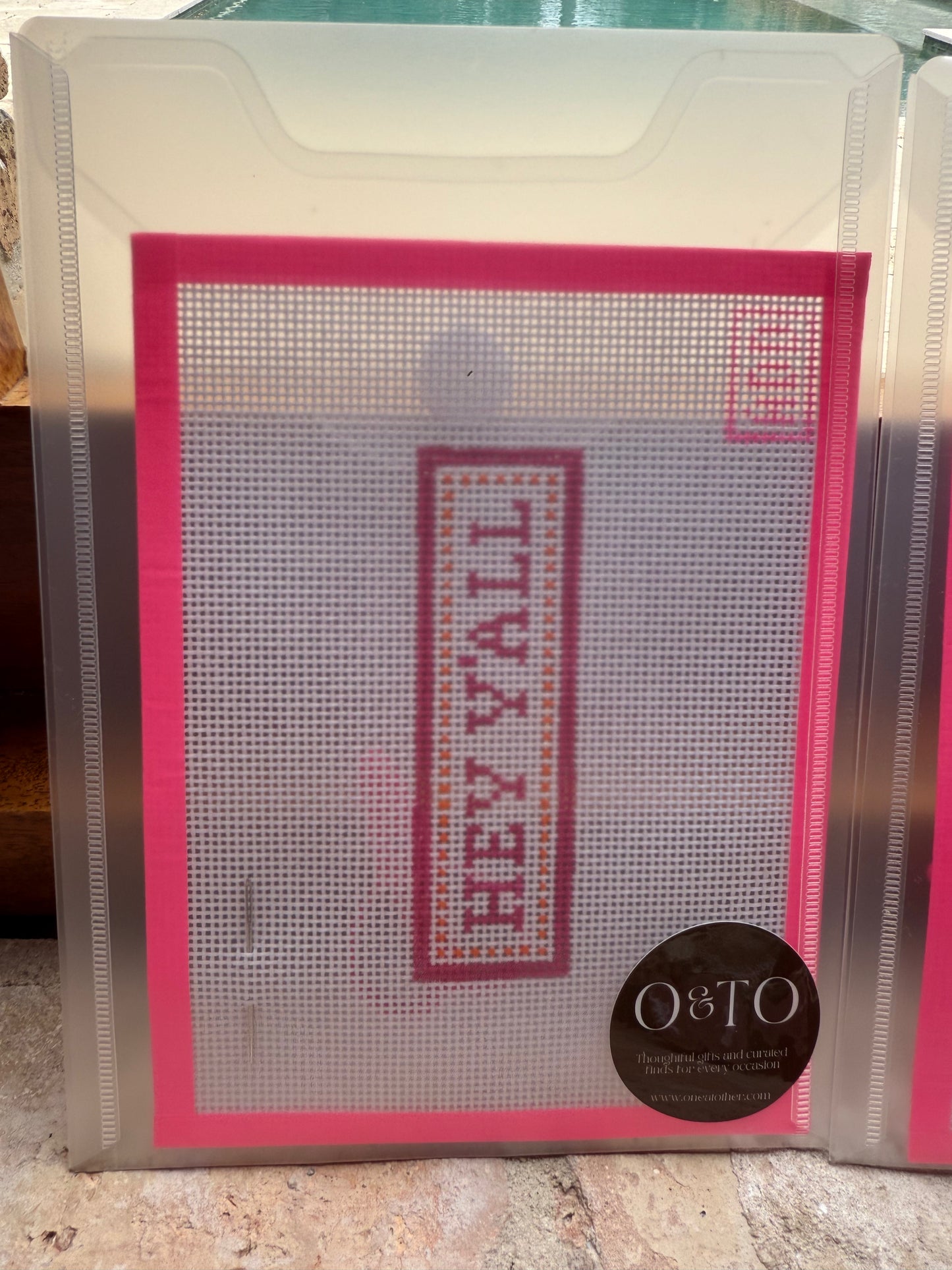 Needlepoint Kit - "Hey Y'all"