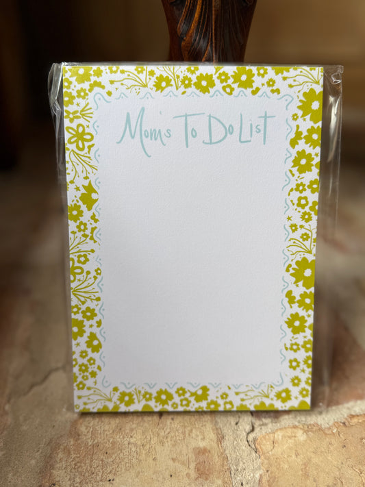 Notepad - "Mom's To Do List"