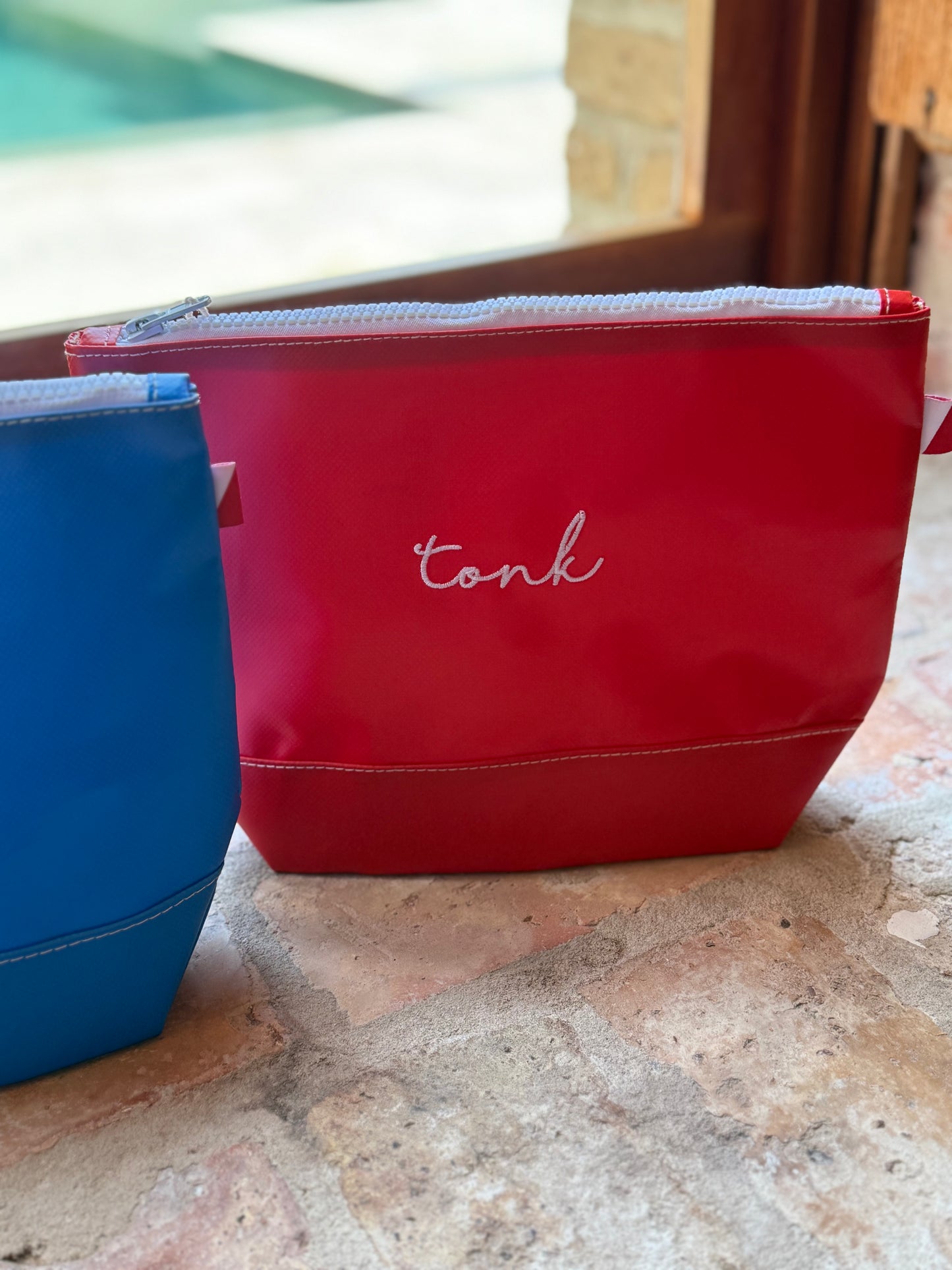 "Tonk" | Big Sur Splash Zippered Pouch