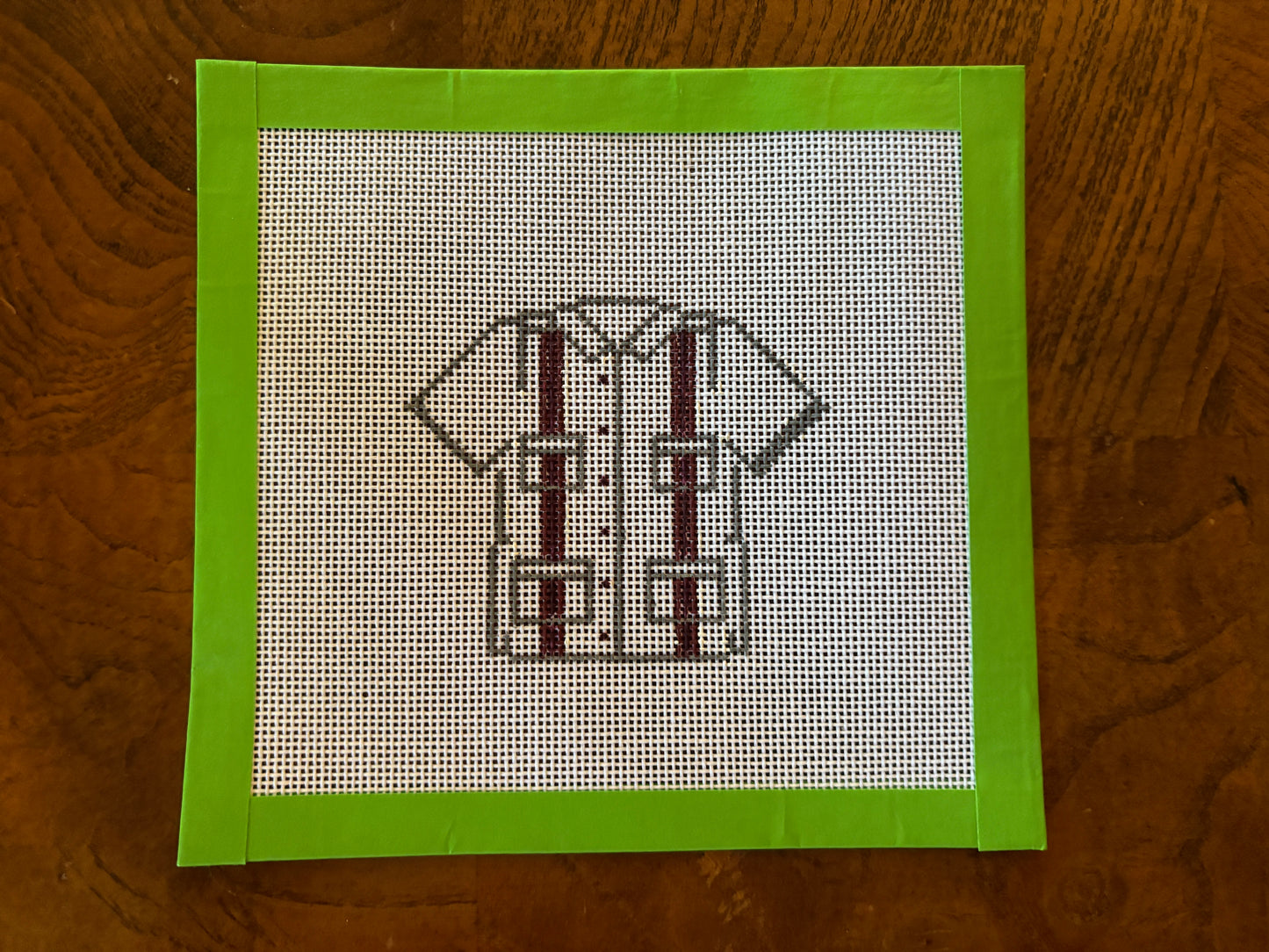 Aggie Game Day Guayabera Needlepoint Canvas