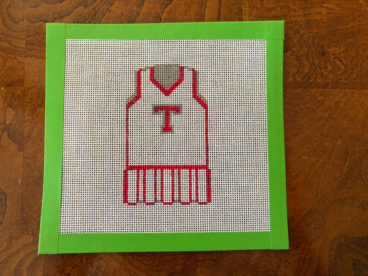 Tonk Athletic Dress Needlepoint Canvas